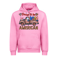 Fuchsia Pink proud to be american truck Urban Hoodie - BundleAndBundleShop