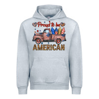 Heather Grey proud to be american truck Urban Hoodie - BundleAndBundleShop