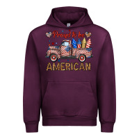 Mauve Wine proud to be american truck Urban Hoodie - BundleAndBundleShop