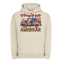 Pigment French Oak proud to be american truck Urban Hoodie - BundleAndBundleShop