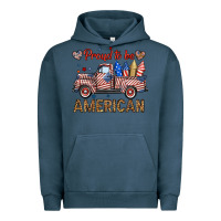 Pigment Midnight Navy proud to be american truck Urban Hoodie - BundleAndBundleShop