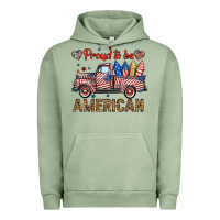 Pigment Oil Green proud to be american truck Urban Hoodie - BundleAndBundleShop