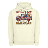 Pigment Pistachio proud to be american truck Urban Hoodie - BundleAndBundleShop