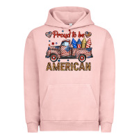 Pigment Salmon proud to be american truck Urban Hoodie - BundleAndBundleShop