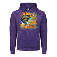 Cloud Purple youre lucky im here i could have gone fishing Vintage Hoodie - NancyCooperArtShop
