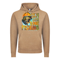 Vintage Coffee youre lucky im here i could have gone fishing Vintage Hoodie - NancyCooperArtShop