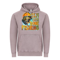 Vintage Zinc youre lucky im here i could have gone fishing Vintage Hoodie - NancyCooperArtShop