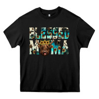 Black blessed mama Heavy Core Tee - JahusDesignShop