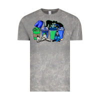 Cloud Rock wrestling coffee cups Vintage Tee - NancyCooperArtShop