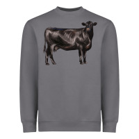 Storm black angus cow Heavyweight Sweatshirt - LillyAllenDesigns