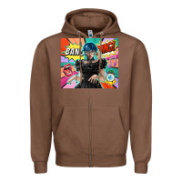 Chestnut pop art gothic girl Zipper Hoodie - TumblerDesignByShophia