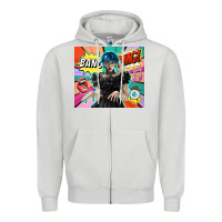 Dove Grey pop art gothic girl Zipper Hoodie - TumblerDesignByShophia