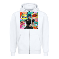 White pop art gothic girl Zipper Hoodie - TumblerDesignByShophia