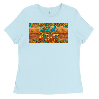 Baby Blue wild west license plate Ladies Tee - Artiststas