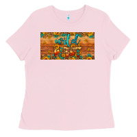 Bubblegum Pink wild west license plate Ladies Tee - Artiststas