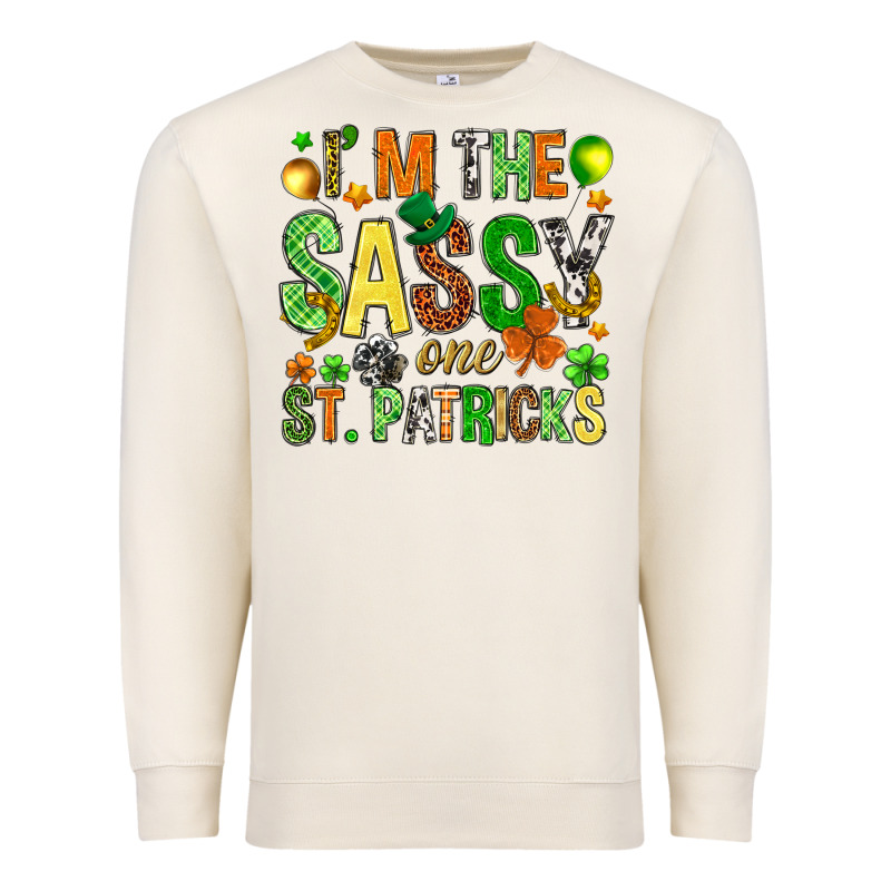 I'm The Sassy One St. Patrick's Premium Sweatshirt by HowdyJamesFarm | Teevron
