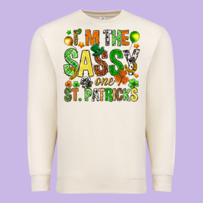 I'm The Sassy One St. Patrick's Premium Sweatshirt Designed By Howdyjamesfarm