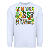 White I'm the sassy one St. Patrick's Premium Sweatshirt - HowdyJamesFarm