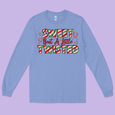 Sweet But A Little Twisted Long Sleeve Tee Designed By Lillyallendesigns