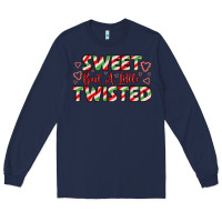 Navy sweet but a little twisted Long Sleeve Tee - LillyAllenDesigns