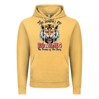 Vintage Mustard the heavens are roaring tiger Vintage Hoodie - MaliasSmallBusiness