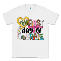 White my first day of 5th grade Classic Tee - NancyCooperArtShop