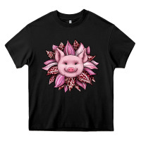 Black sunflower leopard Heavy Core Tee - JahusDesignShop
