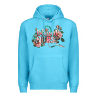 Ocean Blue blessed nurse Premium Hoodie - CowGirlArtShop