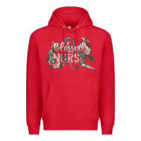 Red blessed nurse Premium Hoodie - CowGirlArtShop