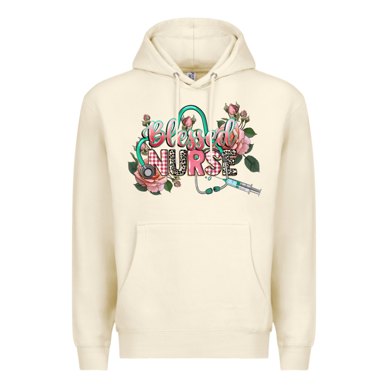 Blessed Nurse Premium Hoodie by CowGirlArtShop | Teevron