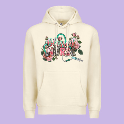 Blessed Nurse Premium Hoodie Designed By Cowgirlartshop