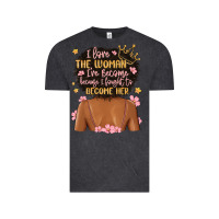 Vintage Black i love the woman i've become because i fought to b Vintage Tee - MaliasSmallBusiness