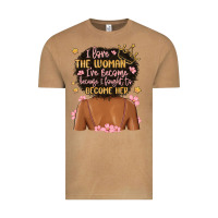 Vintage Camel i love the woman i've become because i fought to b Vintage Tee - MaliasSmallBusiness