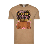 Vintage Coffee i love the woman i've become because i fought to b Vintage Tee - MaliasSmallBusiness