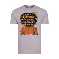 Vintage Zinc i love the woman i've become because i fought to b Vintage Tee - MaliasSmallBusiness