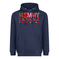 Navy Mommy is my valentine mother's day Heavyweight Hoodie - HowdyJamesFarm