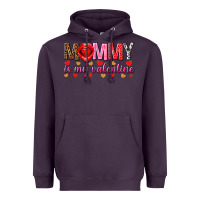 Plum Mommy is my valentine mother's day Heavyweight Hoodie - HowdyJamesFarm