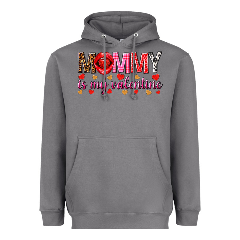 Mommy Is My Valentine Mother's Day Heavyweight Hoodie by HowdyJamesFarm | Teevron