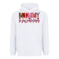 White Mommy is my valentine mother's day Heavyweight Hoodie - HowdyJamesFarm