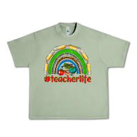Oil Green teacher life Urban Heavy Tee - NancyCooperArtShop