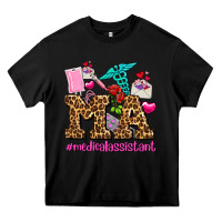 Black valentines day m a medical assistant Heavy Core Tee - AdoDesignShop