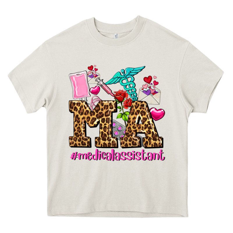 Valentines Day M A Medical Assistant Heavy Core Tee by AdoDesignShop | Teevron