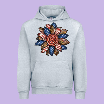 American Sunflower Urban Hoodie Designed By Bundleandbundleshop