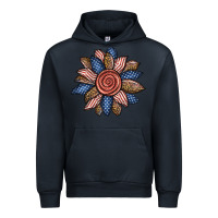 Navy american sunflower Urban Hoodie - BundleAndBundleShop