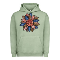 Pigment Oil Green american sunflower Urban Hoodie - BundleAndBundleShop