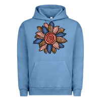 Pigment Pebble Blue american sunflower Urban Hoodie - BundleAndBundleShop