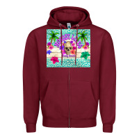 Burgundy nobody likes shady beach Zipper Hoodie - TumblerDesignByShophia