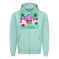 Seafoam nobody likes shady beach Zipper Hoodie - TumblerDesignByShophia