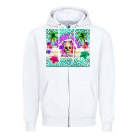 White nobody likes shady beach Zipper Hoodie - TumblerDesignByShophia