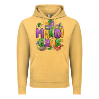 Vintage Mustard mardi gras Vintage Hoodie - MaliasSmallBusiness
